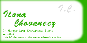 ilona chovanecz business card